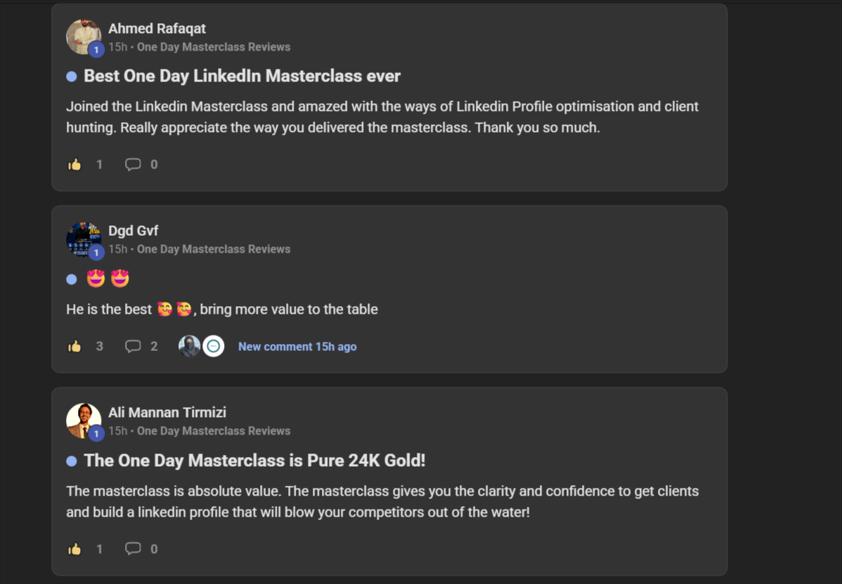 Masterclass review 5