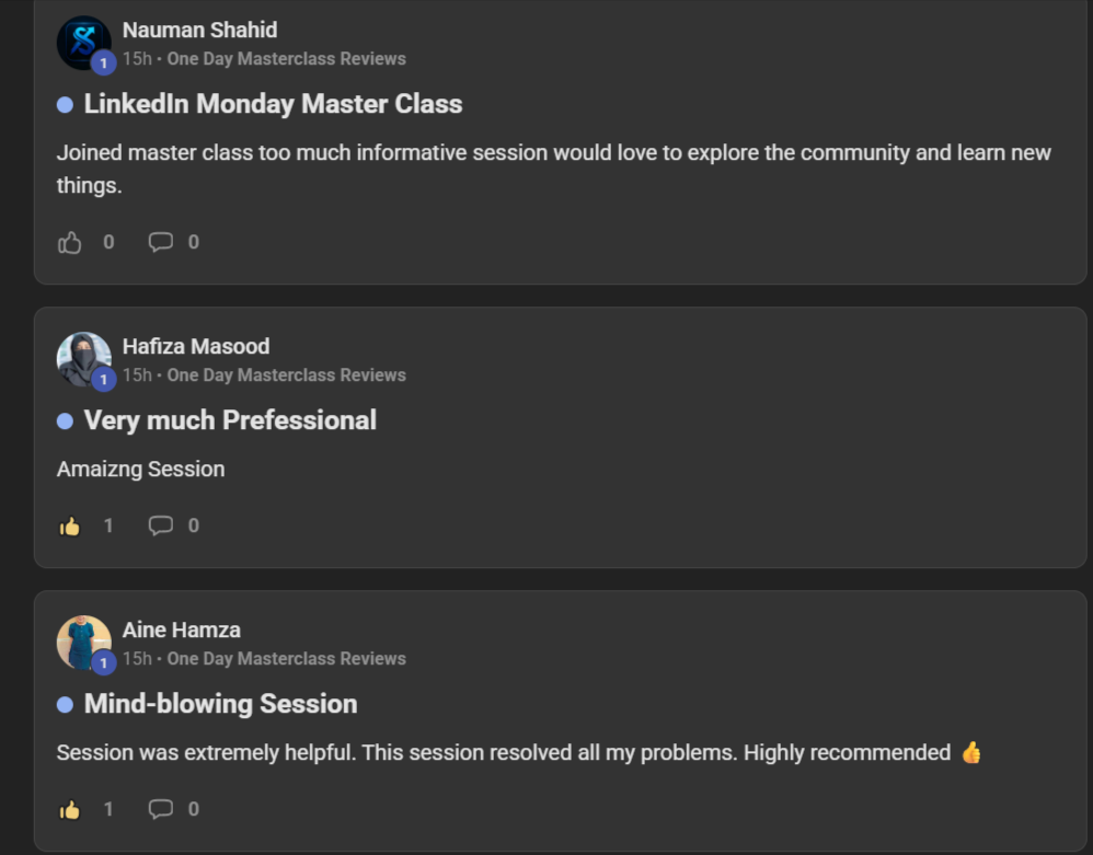 Community review 1